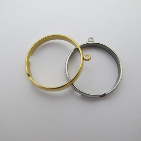 10 pcs Ring with stainless steel band