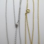 10pcs 1.60mm stainless steel ball chain necklace