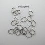 300 pcs Anneaux ovales 6x8mm en acier inox