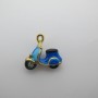 2 pcs Pendentif Scooter 21x22mm Acier Inoxydable