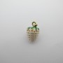 2 pcs Pendentif fraises 16x10mm Acier Inoxydable