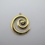 2 pcs Pendentif spirale 30x26mm en Acier Inoxydable