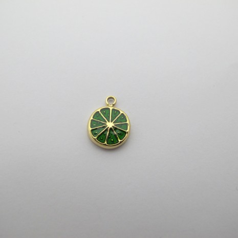 2 pcs lemon pendant 11x9mm Stainless Steel