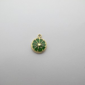 2 pcs lemon pendant 11x9mm Stainless Steel