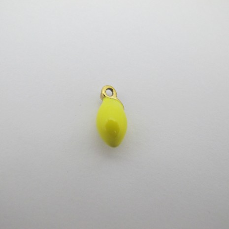 2 pcs pendentif citron 12x6mm Acier Inoxydable