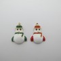 2 pcs Santa Claus pendant 14x20mm Stainless Steel
