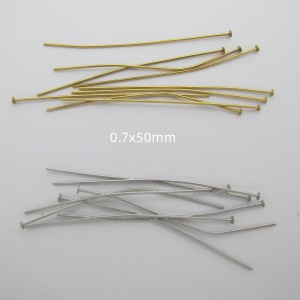 50 Stainless steel flat head nails, 50 mm