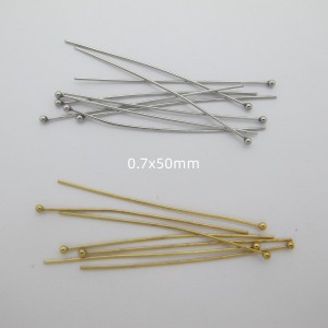 50 Stainless steel ball-headed nails, 50 mm