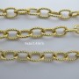 1 m oval chain with 6x9mm stainless steel rope