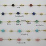 1 mts Faceted pearl chain 5mm stainless steel