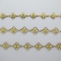 1 m stainless steel clover chain, 8 mm