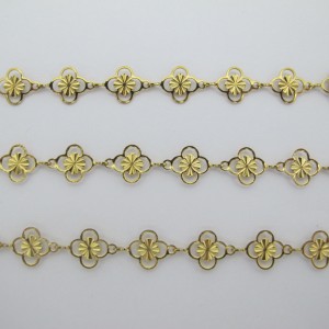 1 m stainless steel clover chain, 8 mm