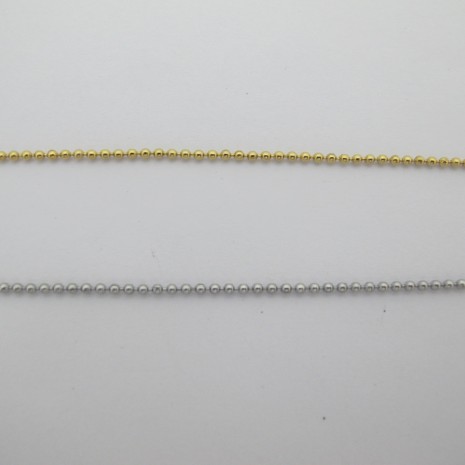 10m Chaîne bille 1.5mm en acier inoxydable