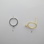 10 pcs tiges avec anneau rond 10mm