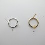 10 pcs tiges avec anneau rond 10mm