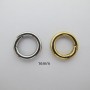 2 round spring clasps, 16 mm, stainless steel