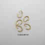 50 pcs Oval rings 6x8mm stainless steel