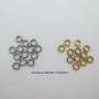 50 pcs Closed Rings 5mm Stainless Steel