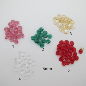 20 glass charms