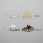 10 pcs pendentifs laser cut en Acier Inoxydable