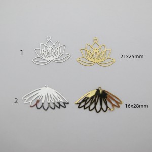 10 pcs laser cut stainless steel pendants