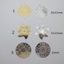 10 pcs laser cut stainless steel pendants