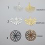 10 pcs laser cut stainless steel pendants