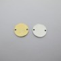 10 pcs Intercalaire rond 2 trous 14mm acier inoxydable