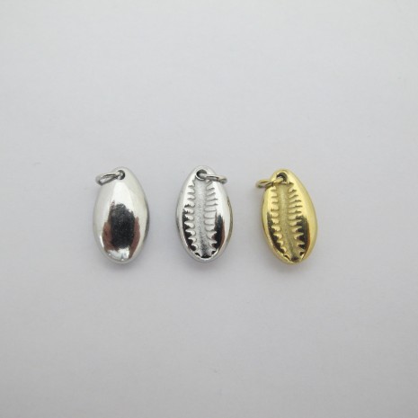 10 pcs pendentif coquillage 8x14mm acier inoxydable
