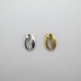 10 pcs shell pendant 8x11mm stainless steel