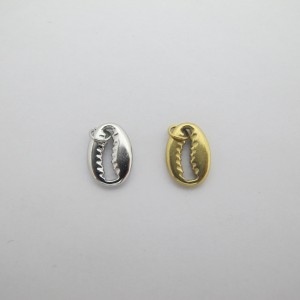 10 pcs shell pendant 8x11mm stainless steel