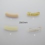 50 Pcs Pendentifs Petit Tube en Acrylique 20x5mm