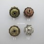 50 perles Métal 11mm trou 5mm