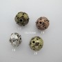 50 perles Métal 11mm trou 5mm