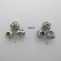 50 perles Métal 8mm trou 4mm