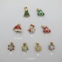 4 pcs stainless steel Christmas series charms