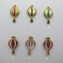10 pcs Pendentif montgolfière 10x17mm acier inoxydable