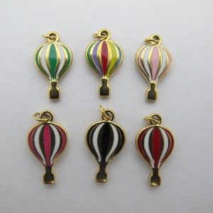 10 pcs mixed hot air balloon 10x17mm stainless steel