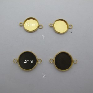 20 Stainless steel cabochon spacer