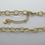 Collier ovale 1.2x6x8mm en acier inoxydable 40+5cm Collier ovale 1.2x6x8mm en acier inoxydable 40+5cm