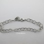 bracelet ovale 1.2x6x8mm en acier inoxydable 17+3cm bracelet ovale 1.2x6x8mm en acier inoxydable 17+3cm