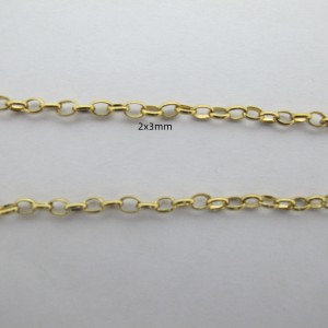 1 m 2x3mm stainless steel chain