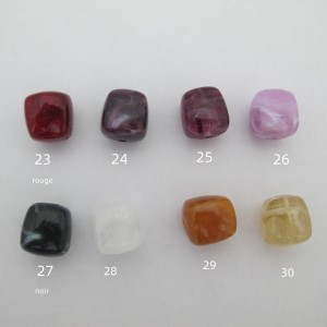 20 pcs Cube arrondi acryliques - Série 3