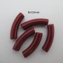 50 pcs tubes rouge boreau 8 x32 mm acryliques
