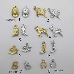 10 pcs Pendentif acier inoxydable