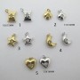 10 pcs stainless steel rhinestone charms
