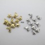 10 pcs stainless steel rhinestone charms