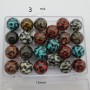 10 pcs Perles en acrylique Couleur mélangé