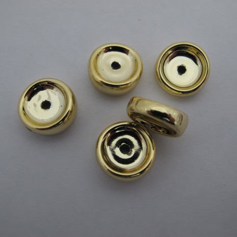 20 Pcs Perles Rondelles 15mm en Acrylique