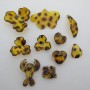 10 Acrylic Leopard Pieces